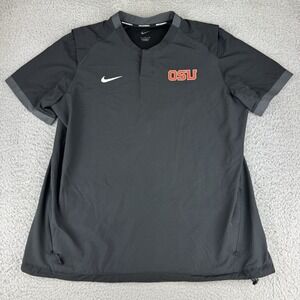 Nike Mens Large Oregon State Beavers Baseball Batting Cage Jacket Black